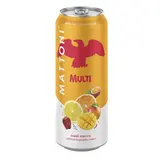 MATTONI Multi Voda minerální jemně perlivá tropické ovoce 4 x 500 ml plech