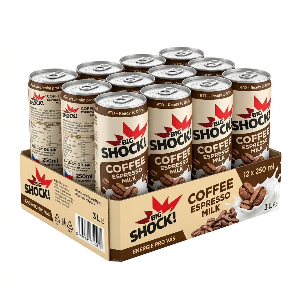BIG SHOCK! Coffee Espresso Milk 12 x 250 ml