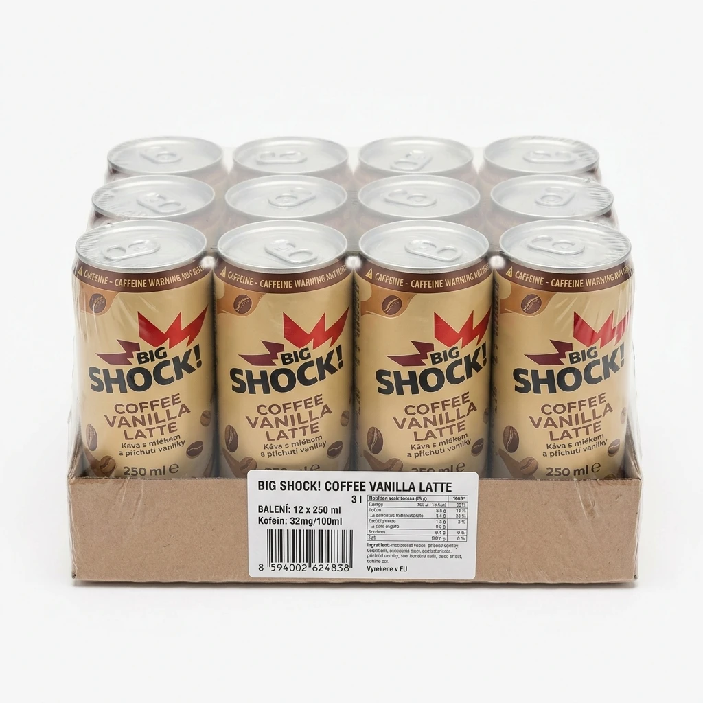 BIG SHOCK! Coffee Vanilla Latte 12 x 250 ml