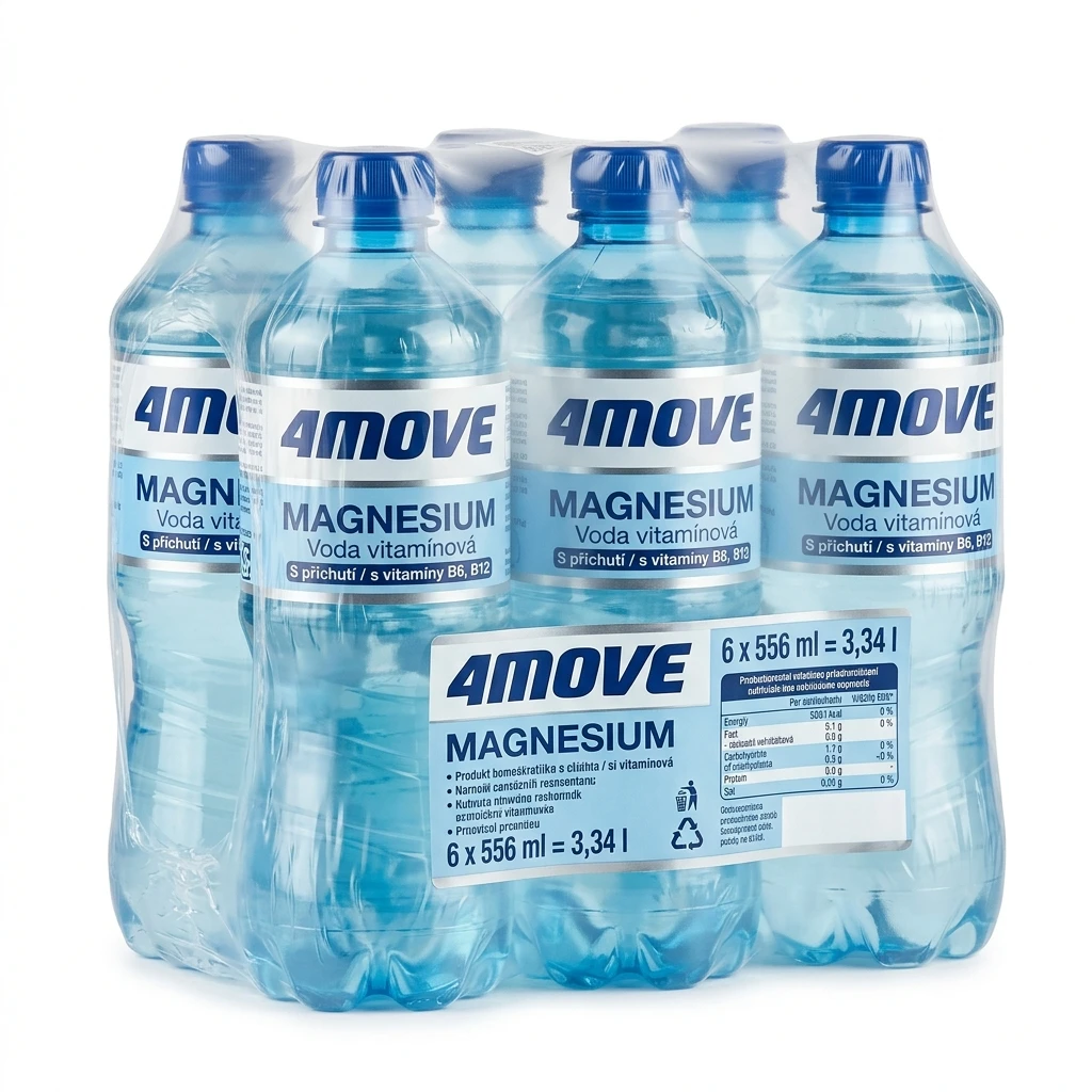 4MOVE Magnesium Voda vitamínová 6 x 556 ml