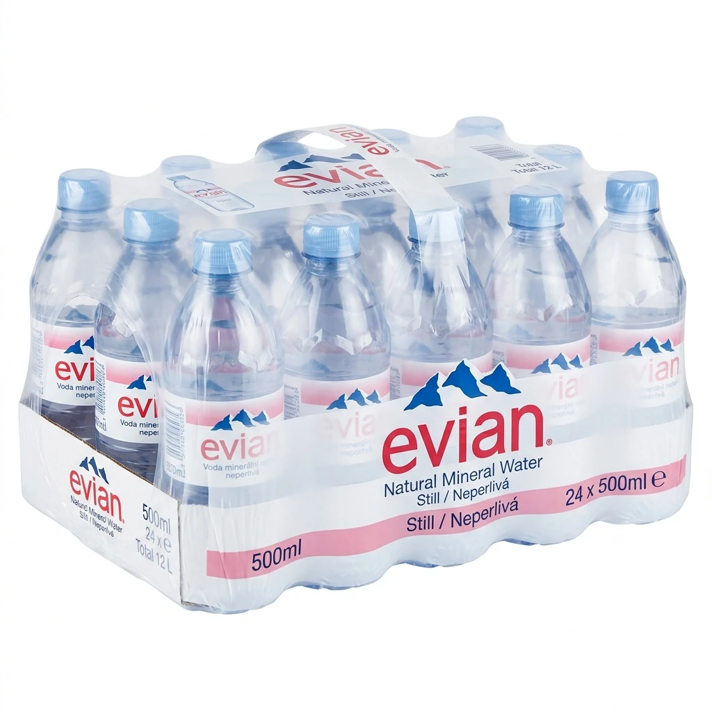 evian Voda minerální neperlivá 24 x 500 ml PET