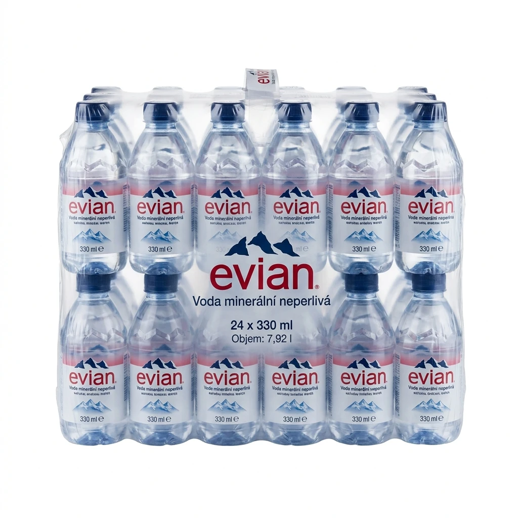 evian Voda minerální neperlivá 24 x 330 ml