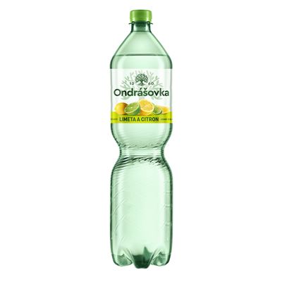 Ondrášovka Limetka a citron ochucená minerální voda 6 x 1,5 l