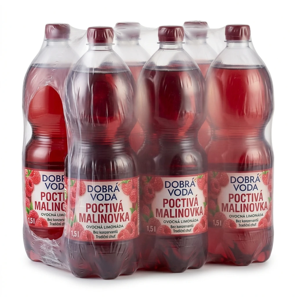 DOBRÁ VODA Poctivá malinovka 6 x 1,5 l