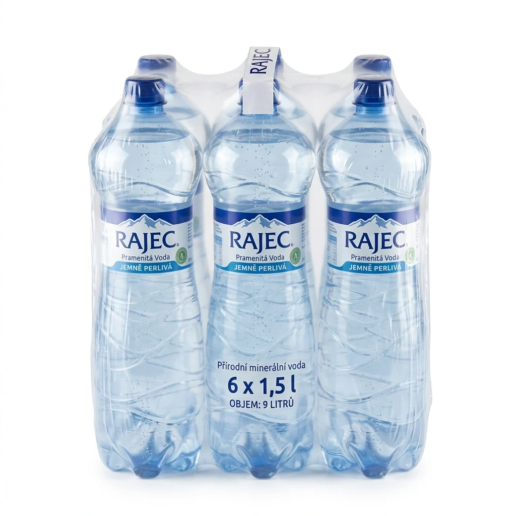 RAJEC Voda jemně perlivá 6 x 1,5 l