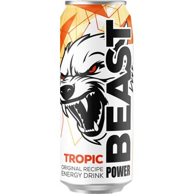 POWER BEAST Tropical 24 x 500 ml plech