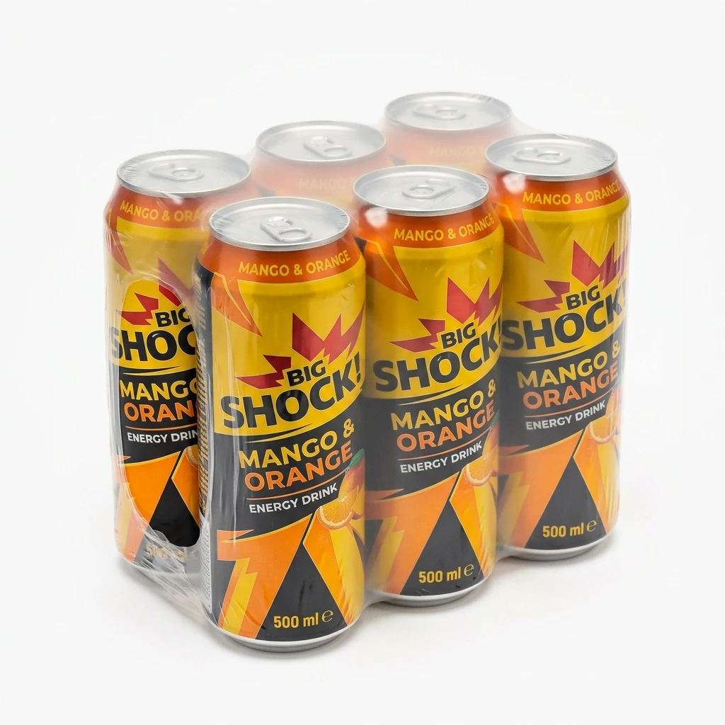 BIG SHOCK! Mango & Orange 6 x 500 ml plech