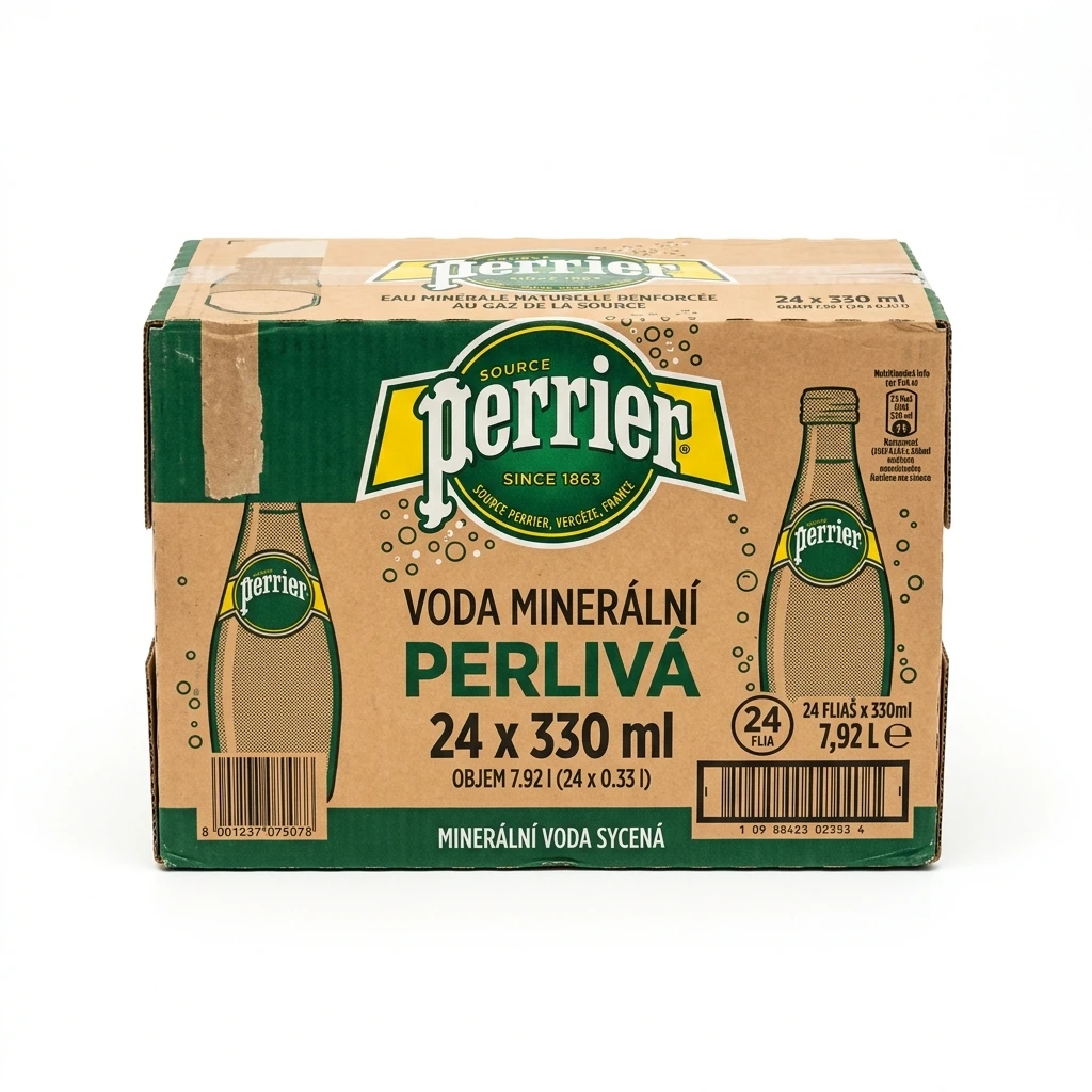 Perrier Voda minerální perlivá 24 x 330 ml