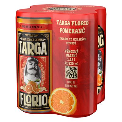 TARGA Pomeranč 4 x 330 ml plech