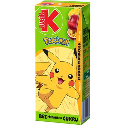 KUBÍK Pokémon mango maracuja 27 x 200 ml