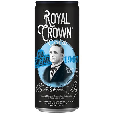 ROYAL CROWN No Sugar 24 x 330 ml plech