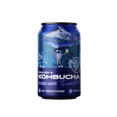PRAGER'S Kombucha Maté 12 x 330 ml
