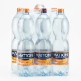 MATTONI Voda minerální perlivá pomeranč 6 x 1,5 l