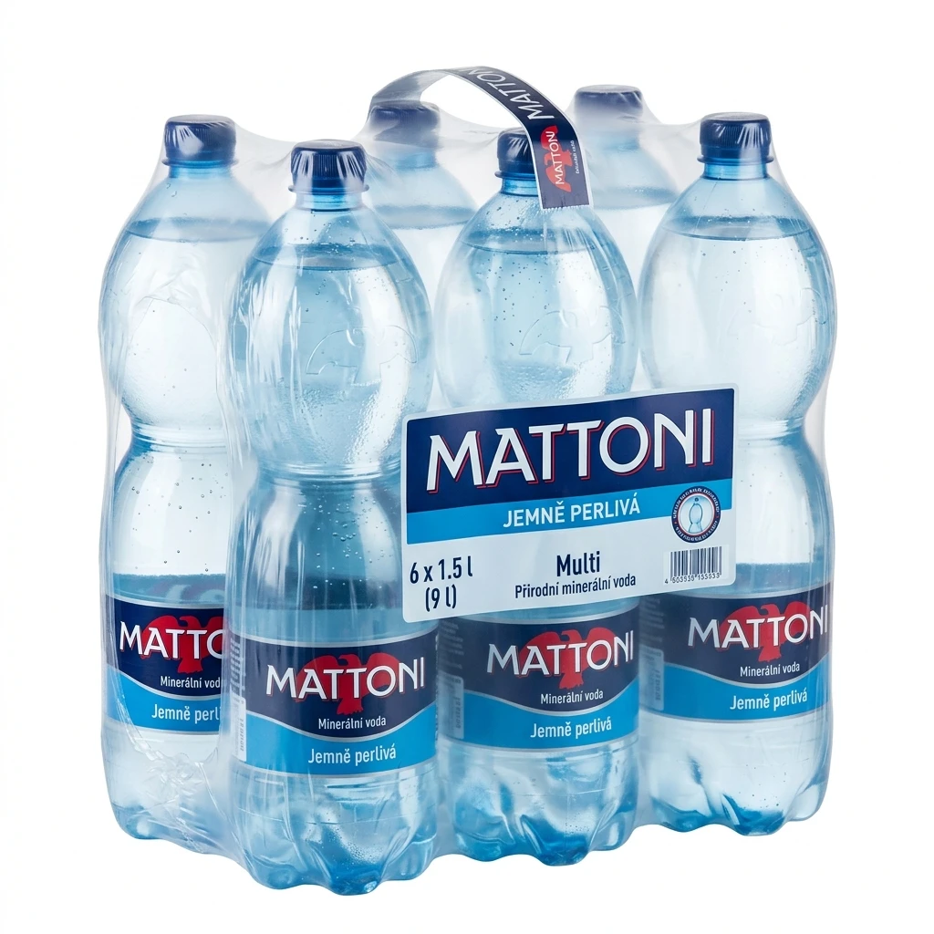 MATTONI Voda minerální jemně perlivá Multi 6 x 1,5 l
