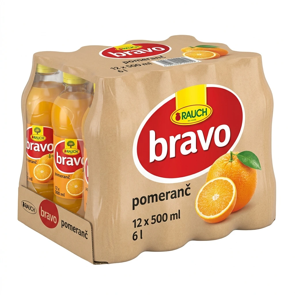 RAUCH bravo pomeranč 12 x 500 ml