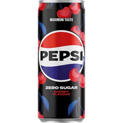 PEPSI Zero Cherry 24 x 330 ml plech