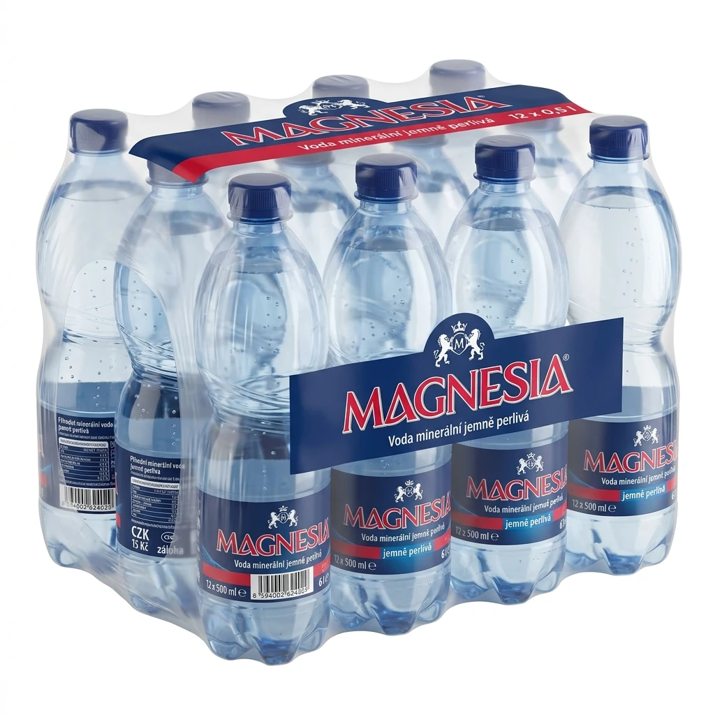 MAGNESIA Voda minerální jemně perlivá 12 x 500 ml