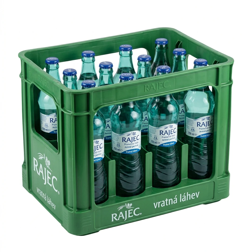 RAJEC Voda jemně perlivá 12 x 750 ml vratná láhev