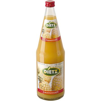 Dietz 100 % šťáva ananas 6 x 1 l vratná láhev