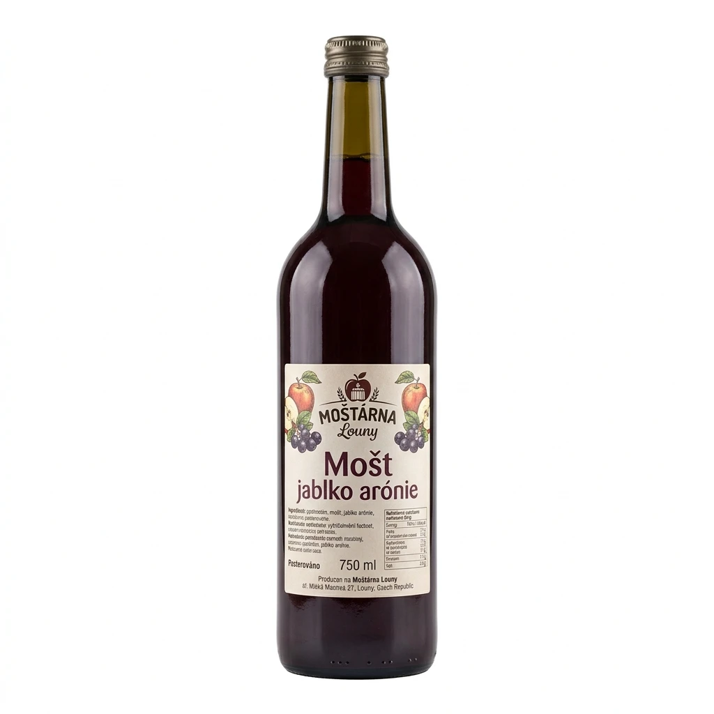 MOŠTÁRNA Louny Mošt jablko arónie 750 ml