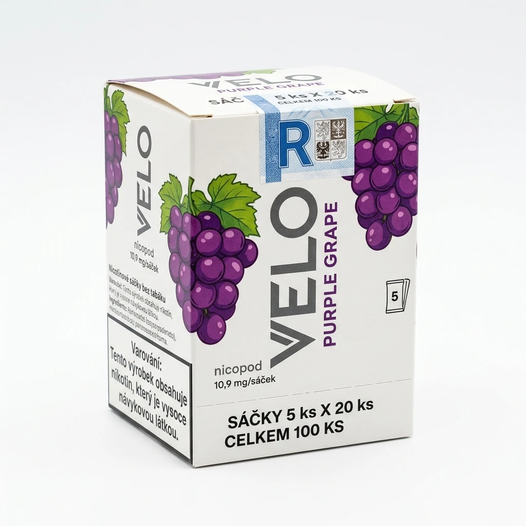 VELO Purple Grape 10,9 mg kolek R sáčky 5 ks