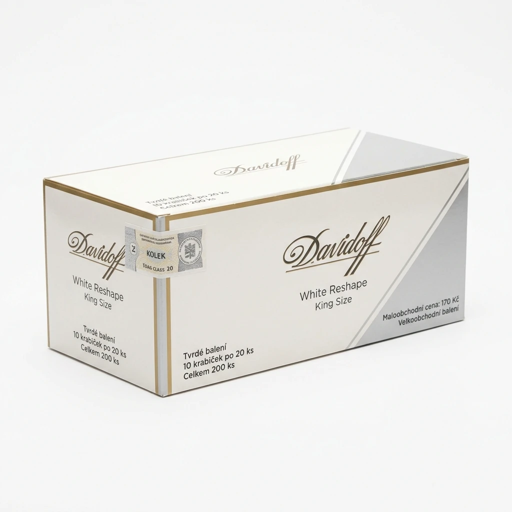 Davidoff White Reshape king size tvrdé bal. 10 krab. 20 ks kolek U 170 Kč VO cena