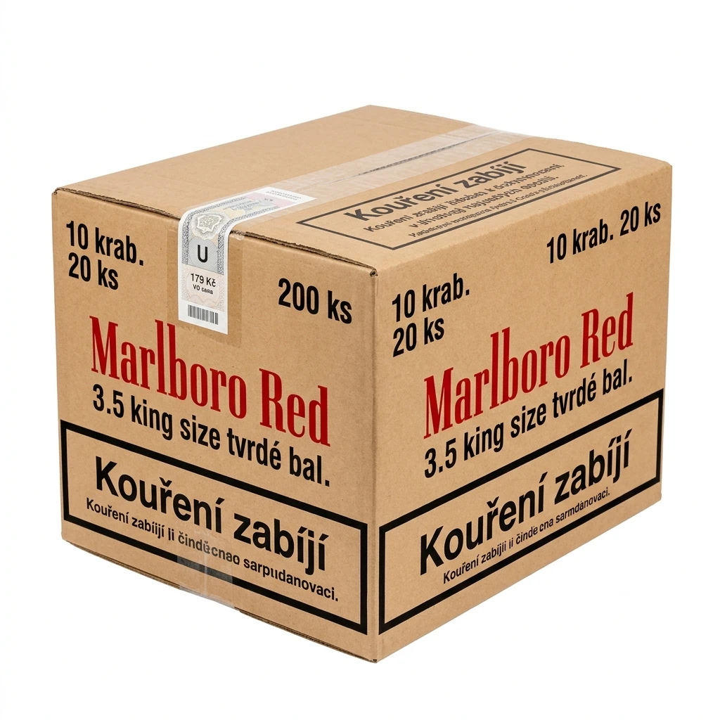 Marlboro Red 3.5 king size tvrdé bal. 10 krab. 20 ks kolek U 179 Kč VO cena