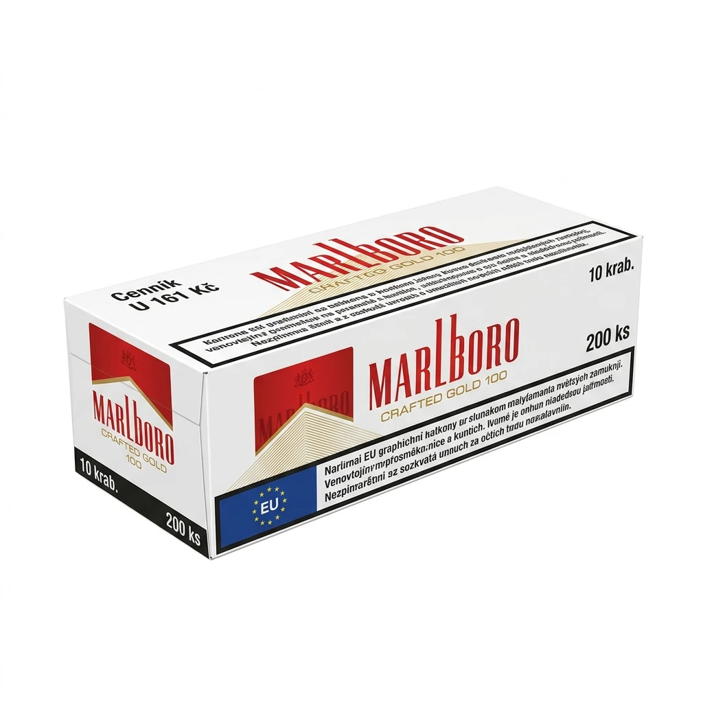 Marlboro Crafted Gold 100 dlouhé tvrdé bal. 10 krab. 20 ks kolek U 161 Kč VO cena