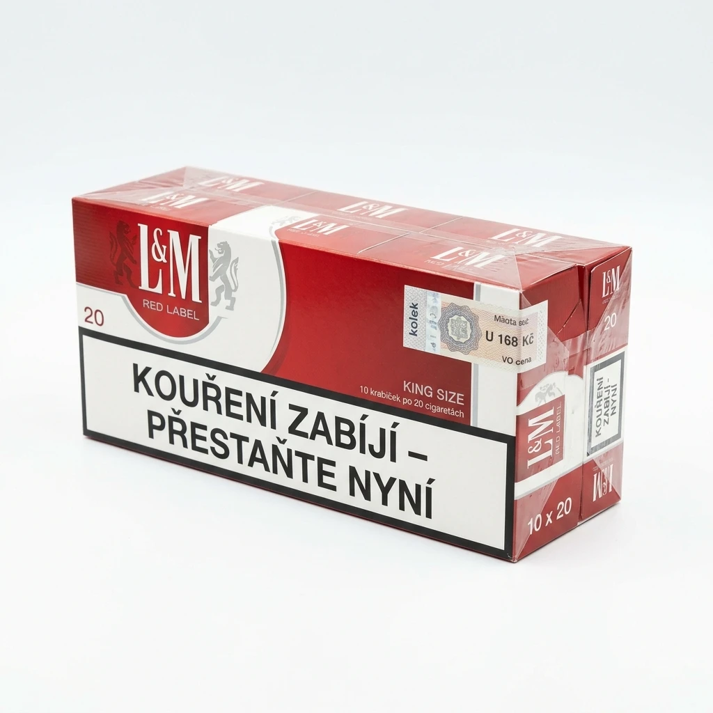 L&M Red Label RCB king size tvrdé bal. 10 krab. 20 ks kolek U 168 Kč VO cena