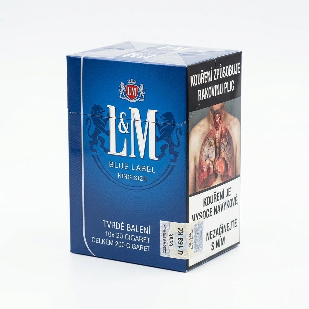 L&M Blue Label SOF king size tvrdé bal. 10 krab. 20 ks kolek U 163 Kč VO cena