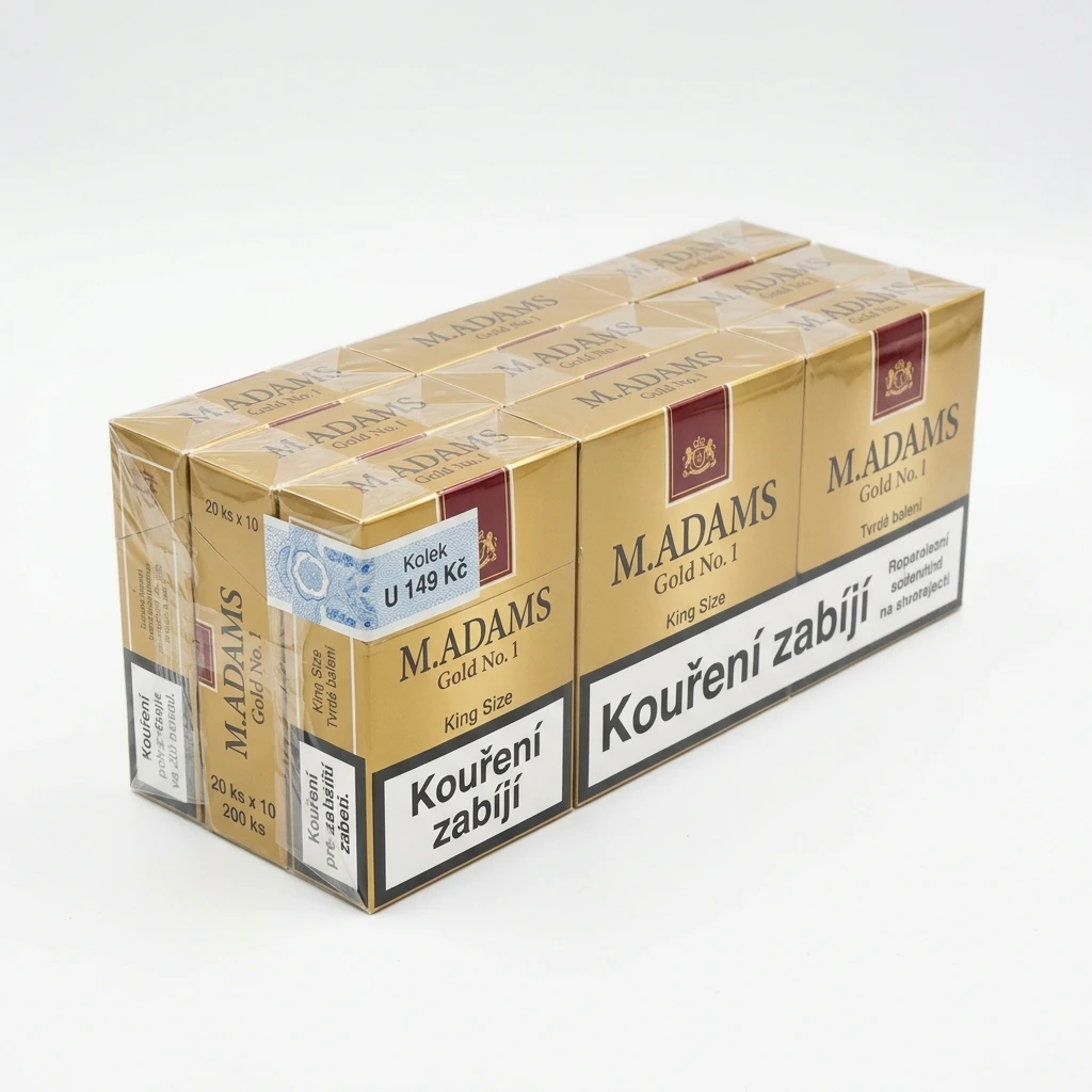 M.ADAMS Gold No. 1 king size tvrdé bal. 10 krab. 20 ks kolek U 149 Kč VO cena