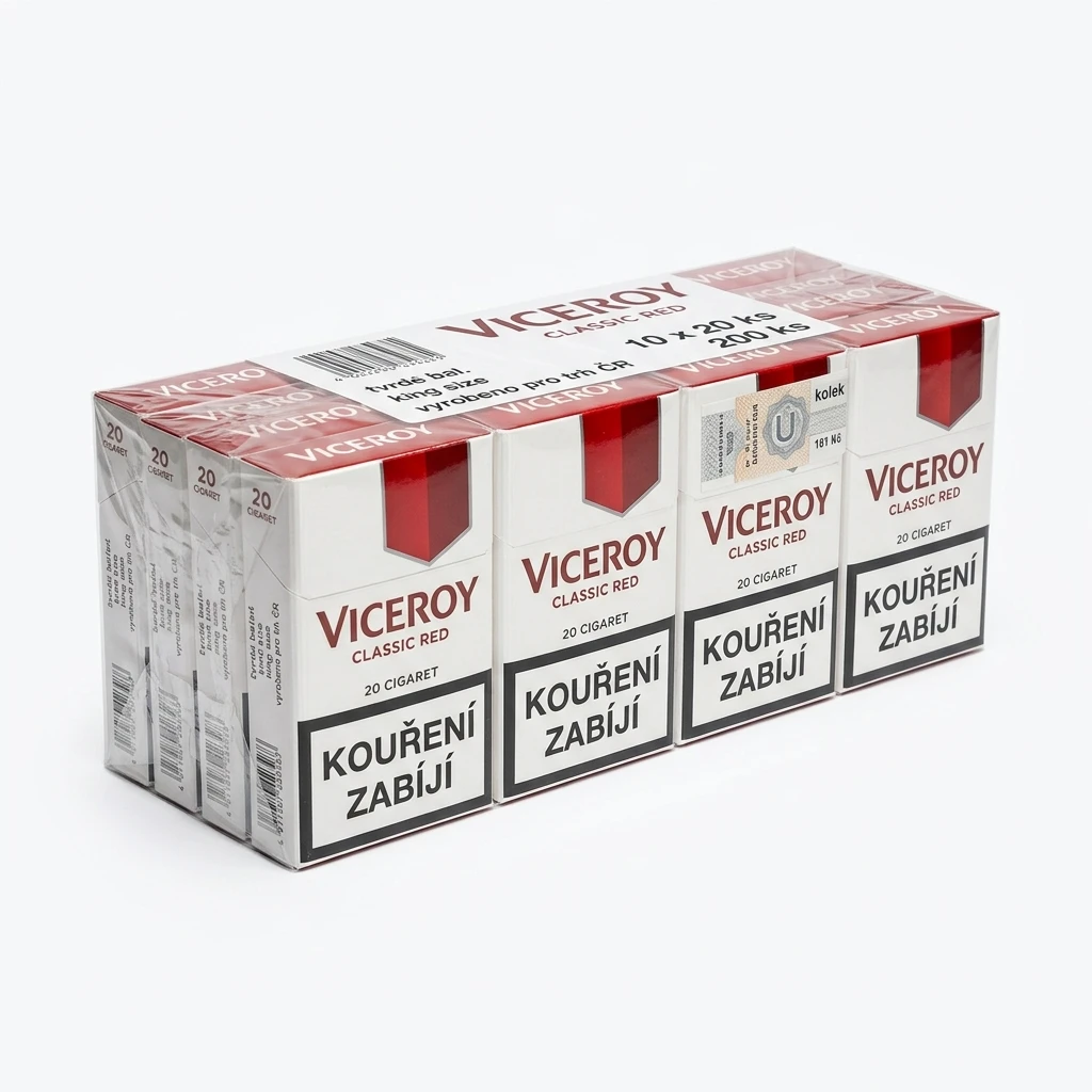 VICEROY Classic Red king size tvrdé bal. 10 krab. 20 ks kolek U 161 Kč VO cena