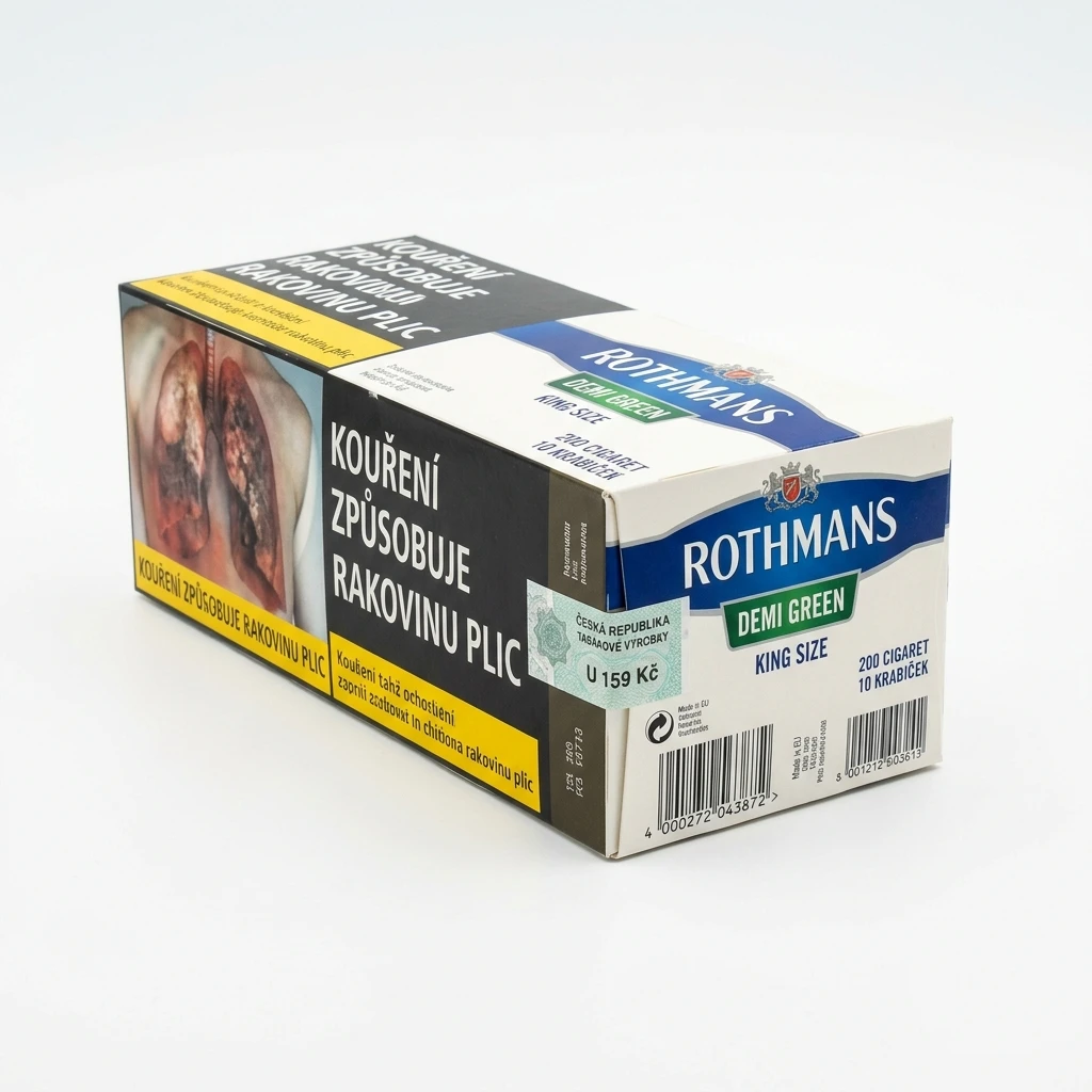 Rothmans Demi Green king size tvrdé ba. 10 krab. 20 ks kolek U 159 Kč VO cena