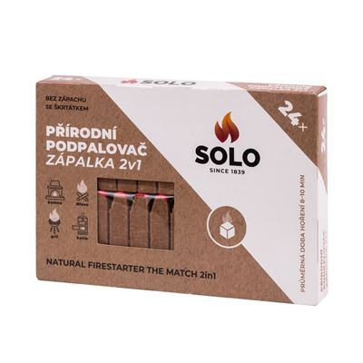 SOLO MATCHES Podpalovač Zápalka Solo 2v1 1 ks