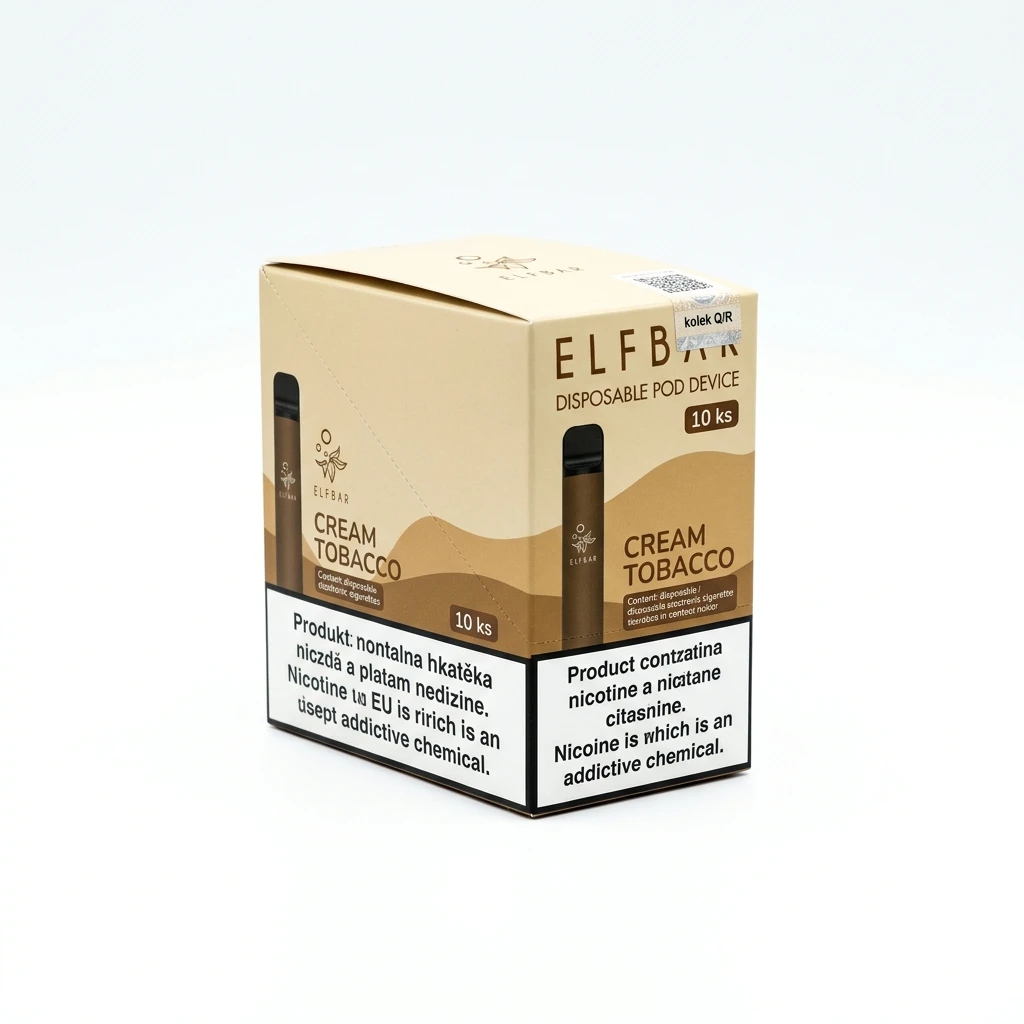 ELF BAR Cream Tobacco kolek Q/R 10 ks