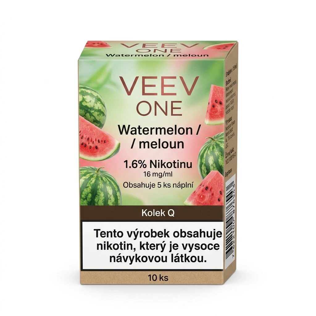 VEEV ONE Watermelon/meloun 1,6% kolek Q 5 ks
