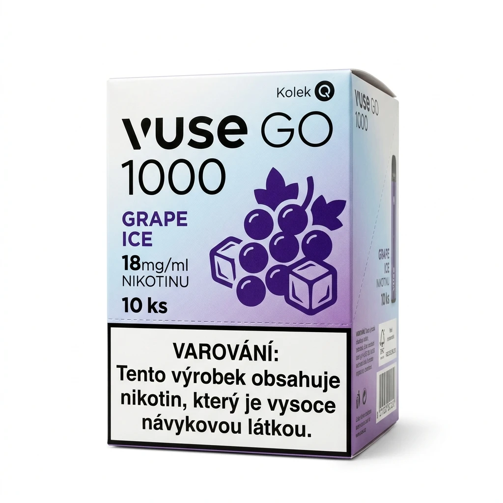 VUSE GO 1000 18mg Grape Ice kolek Q 10 ks