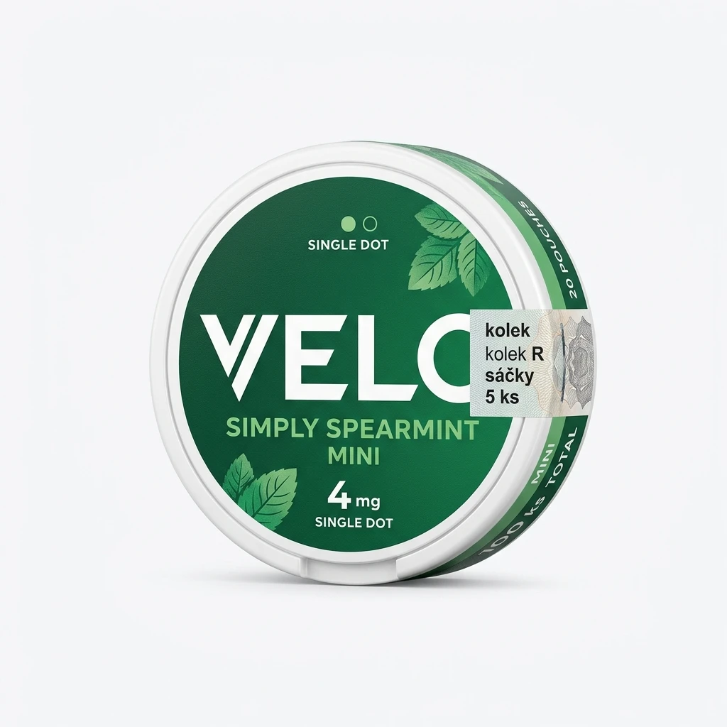 VELO Simply Spearmint Mini 4 mg kolek R sáčky 5 ks