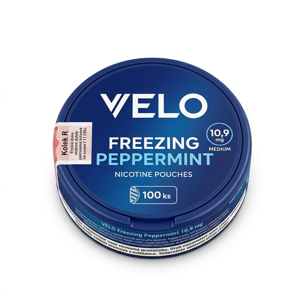 VELO Freezing Peppermint 10,9 mg kolek R sáčky 5 ks