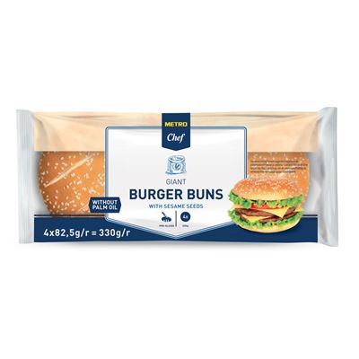 METRO Chef Bulka sezamová na burger maxi 4 x 82,5 g