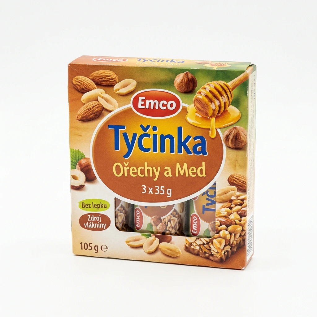 Emco Tyčinka ořechy/med 3 x 35 g