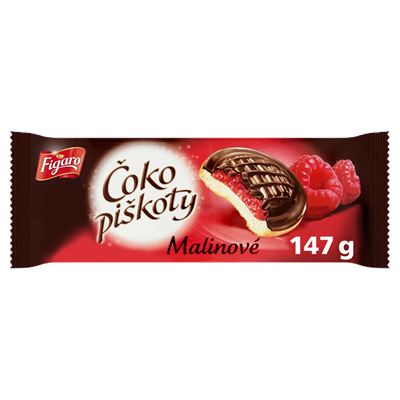 OPAVIA Figaro Čokopiškoty malina 6 x 147 g