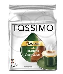 TASSIMO JACOBS Krönung Cappuccino kapsle kávové (8 x 26 g + 8 x 6,5 g)