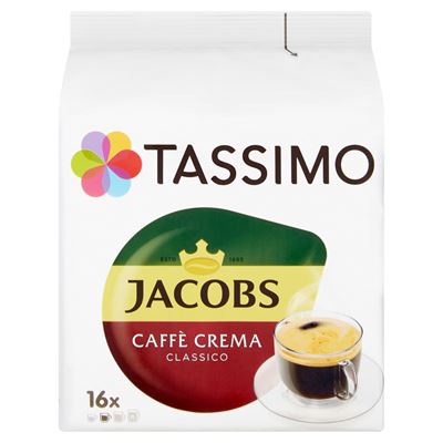 TASSIMO JACOBS Krönung Café Crema kapsle kávové 16 x 7 g