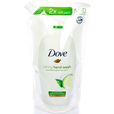 Dove Cucumber&Green tea scent tekuté mýdlo náhradní náplň 500 ml