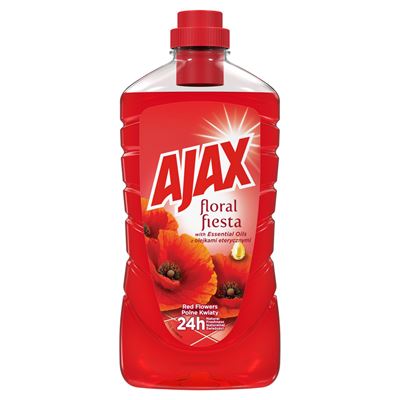 AJAX Floral Fiesta Red Flowers univerzální čisticí prostředek (červený) 1 l