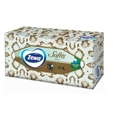 Zewa Softis kapesníky 4vrstvé mix 80 ks box