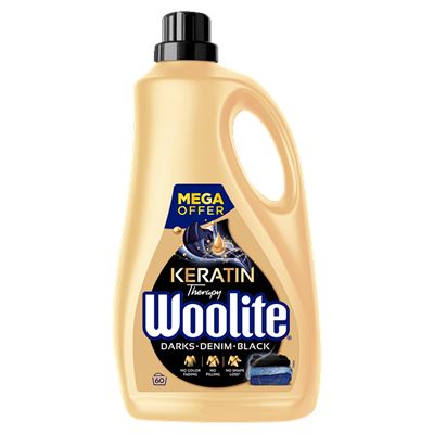 Woolite Darks, Denim, Black Tekutý prací přípravek (60 praní)