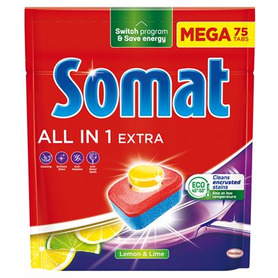 Somat All in 1 Extra Lemon tablety do myčky 75 ks