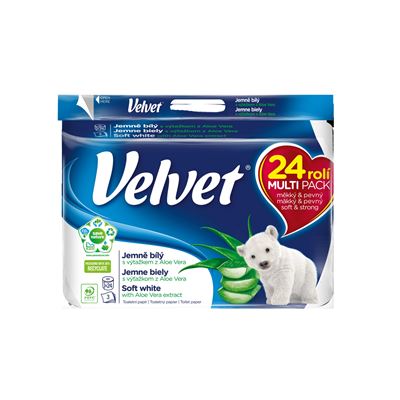 Velvet Toaletní papír bílý 17 m 3vrstvý 24 ks
